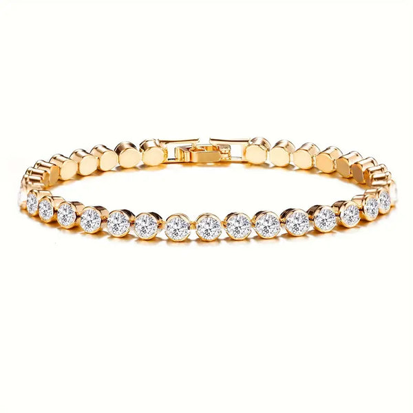 ELEGANT ZIRCONIA BRACELET GOLD